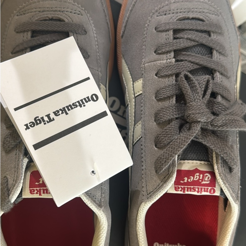 Onitsuka Tiger by Asics Men's Gray and Cream Sneakers - Picture 6 of 6